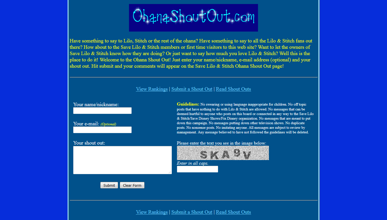 Ohana Shout Out