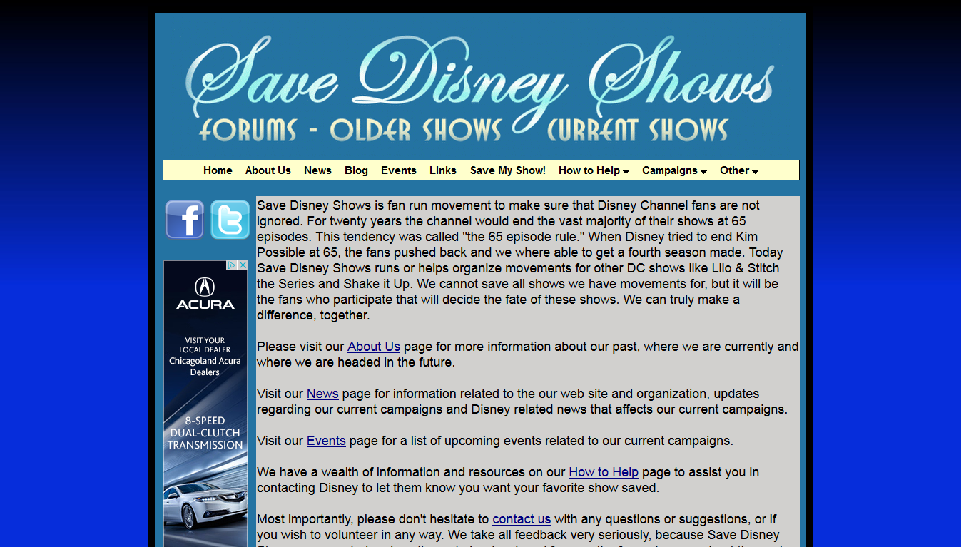 Save Disney Shows